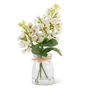 Lilac w/Glass Vase
