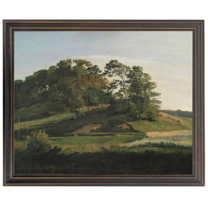 Vintage Landscape Oil Painting Reproduction