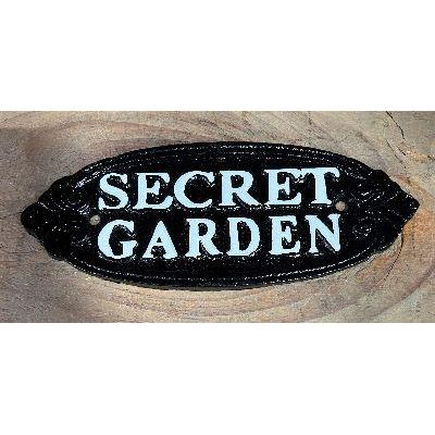 Secret Garden Cast Iron Sign
