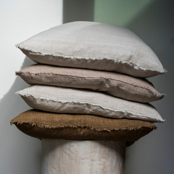 Linen Floor Cushion w/Handle - Moss & Embers Home Decorum