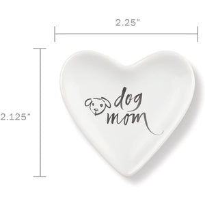 Brush Dog Mom Tiny Heart Ceramic Tray