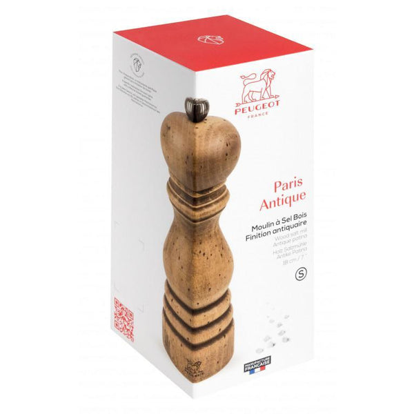 Paris Matte Antique Wood Salt/Pepper Mill - Moss & Embers Home Decorum