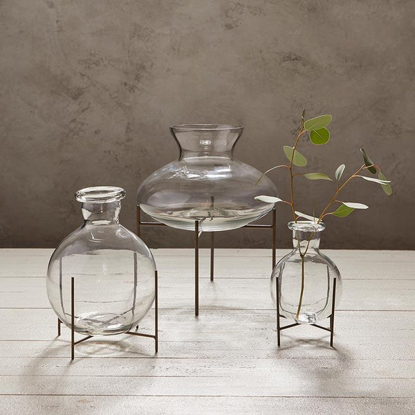 Glass Straw Dispenser w/Straws - Moss & Embers Home Decorum