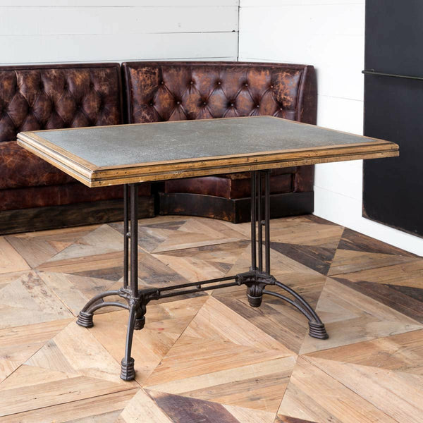 【新品未使用】THE CAFE TABLE 80cm 80cm Square Cafe Table - Double Sided Black / Mahogany Top