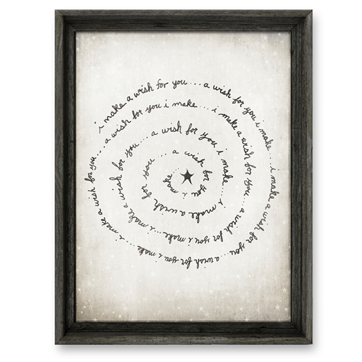 Framed Canvas Wall Art I Make A Wish For You