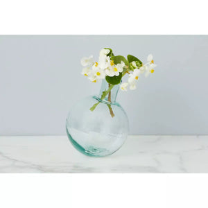 Mouthblown Glass Sphere Bud Vase