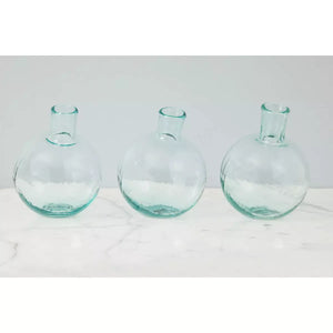 Mouthblown Glass Sphere Bud Vase