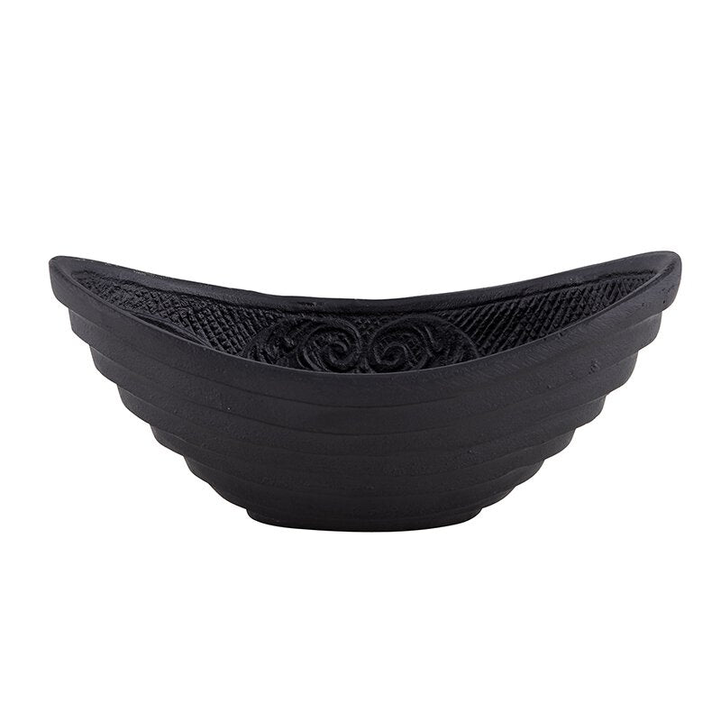 Black Cast Iron - Oval Bowl