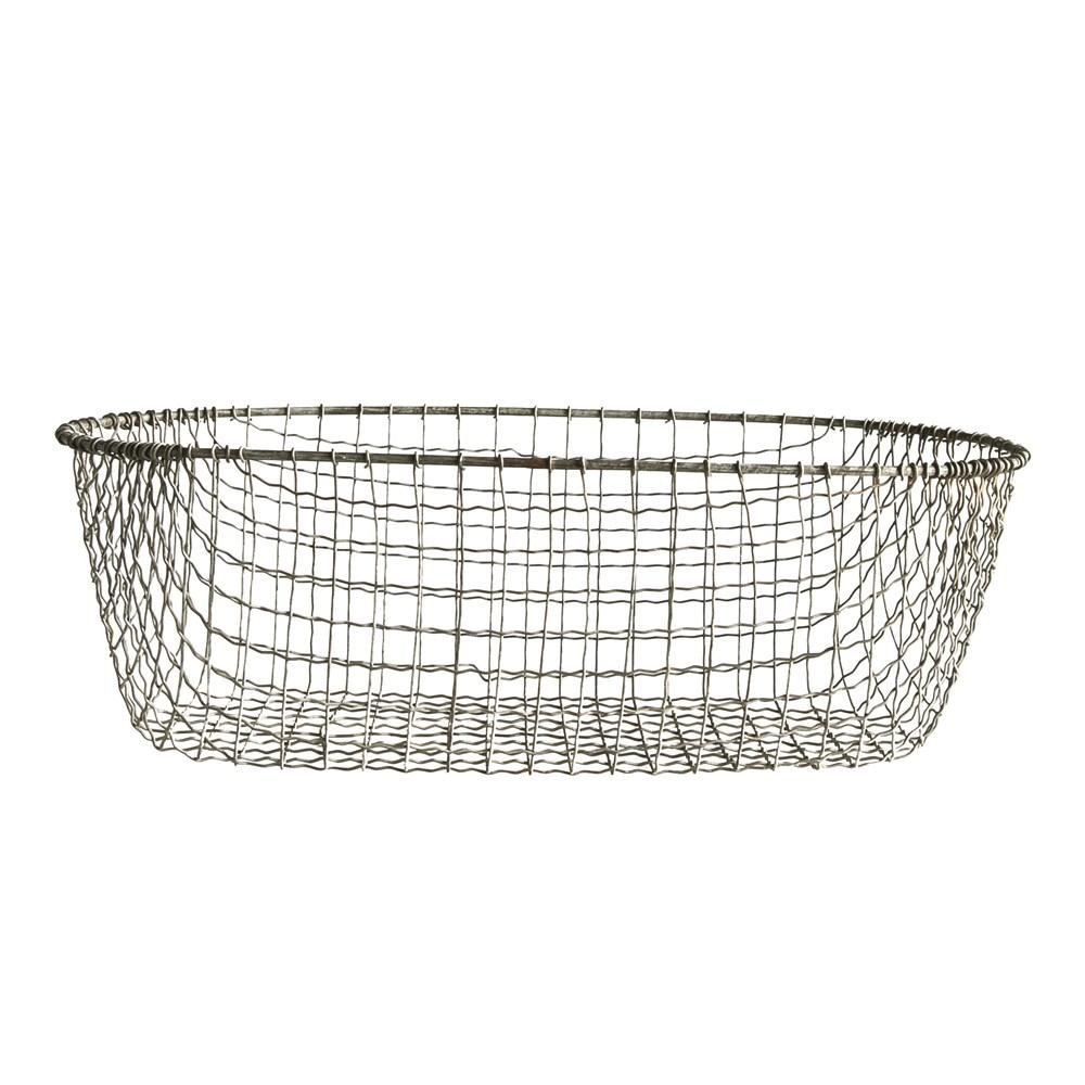 Handmade Oval Wire Basket