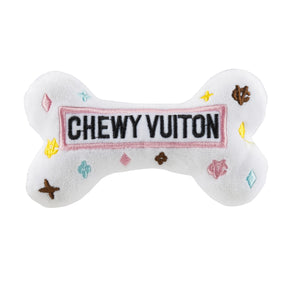 White Chewy Vuitton Bone Toy