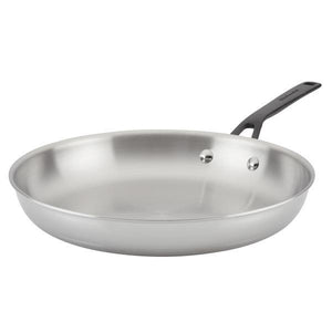 KitchenAid 5-Ply Clad Polished Stainless Steel Frying Pan - 12.25"