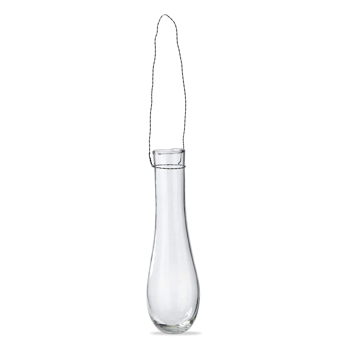 Raindrop Recycle Glass Vase w/Handle