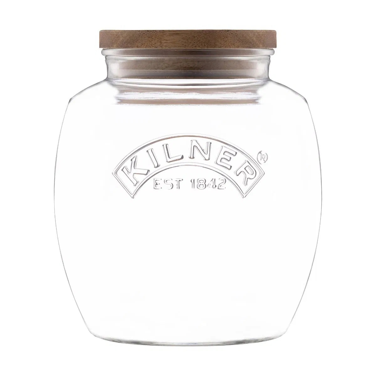 Kilner Universal Push Top Storage Jar w/ Wooden Lid