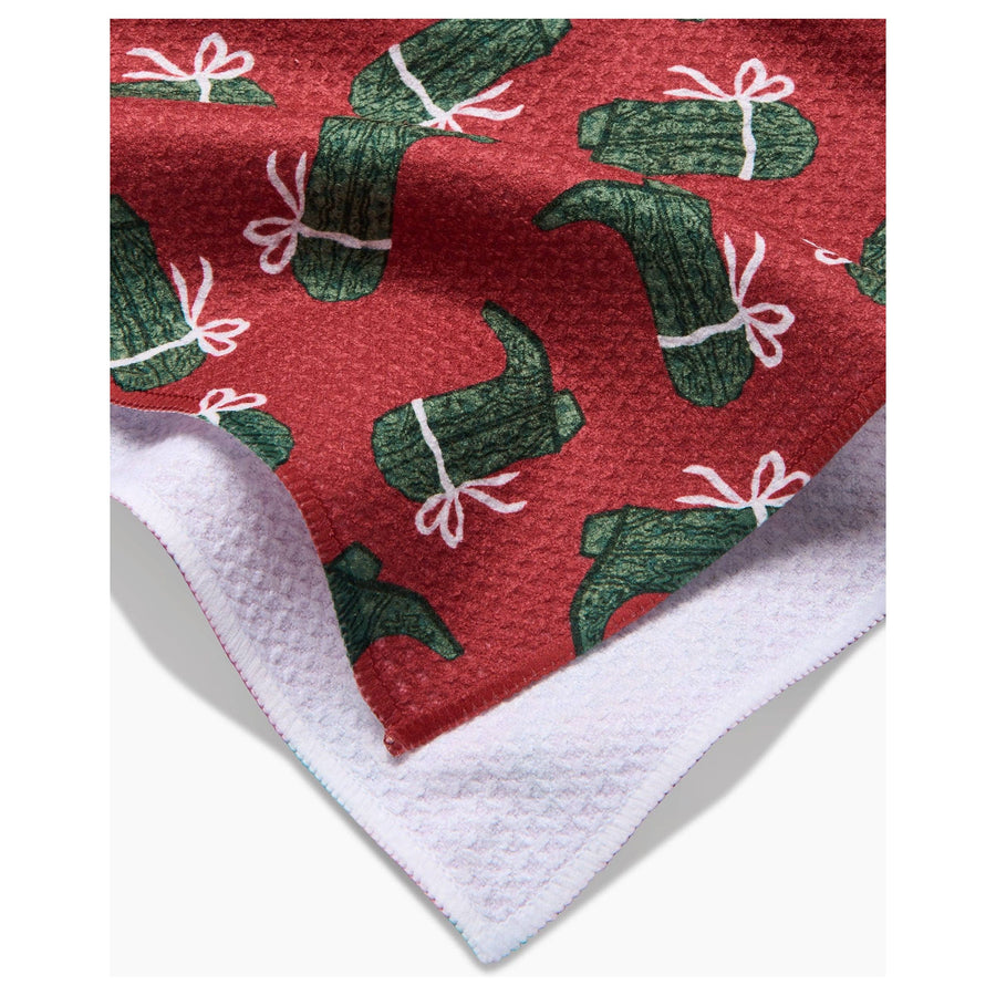 Geometry - Merry Boots Tea Towel