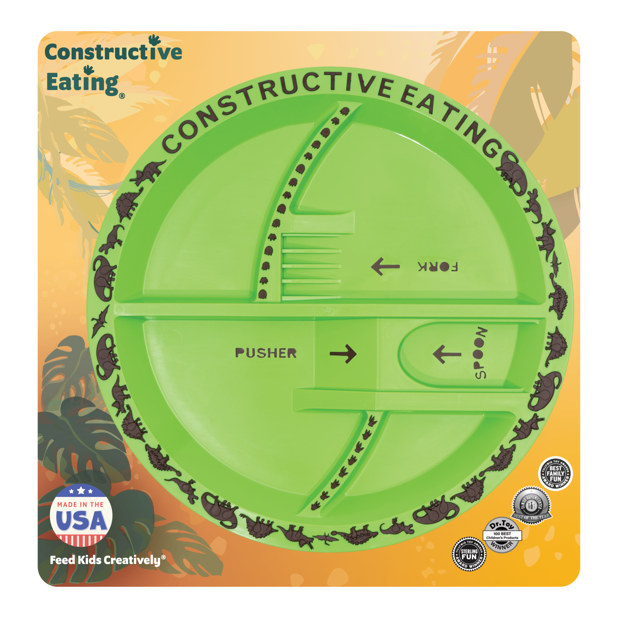 Constructive Eating - Dino Plate