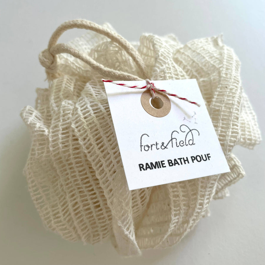 Natural Ramie Fiber Bath Loofah Sponge Pouf