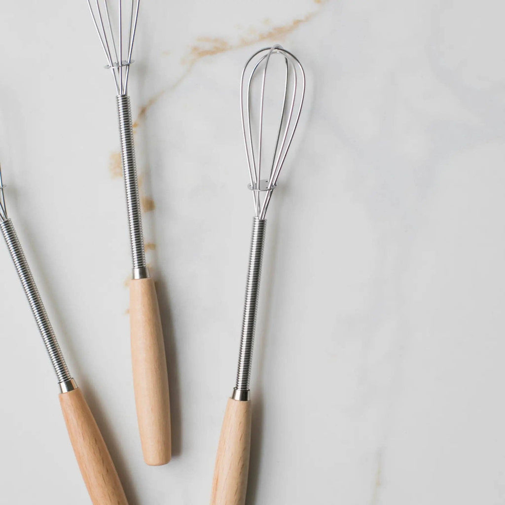 Vintage Mini Whisk w/Wood Handle