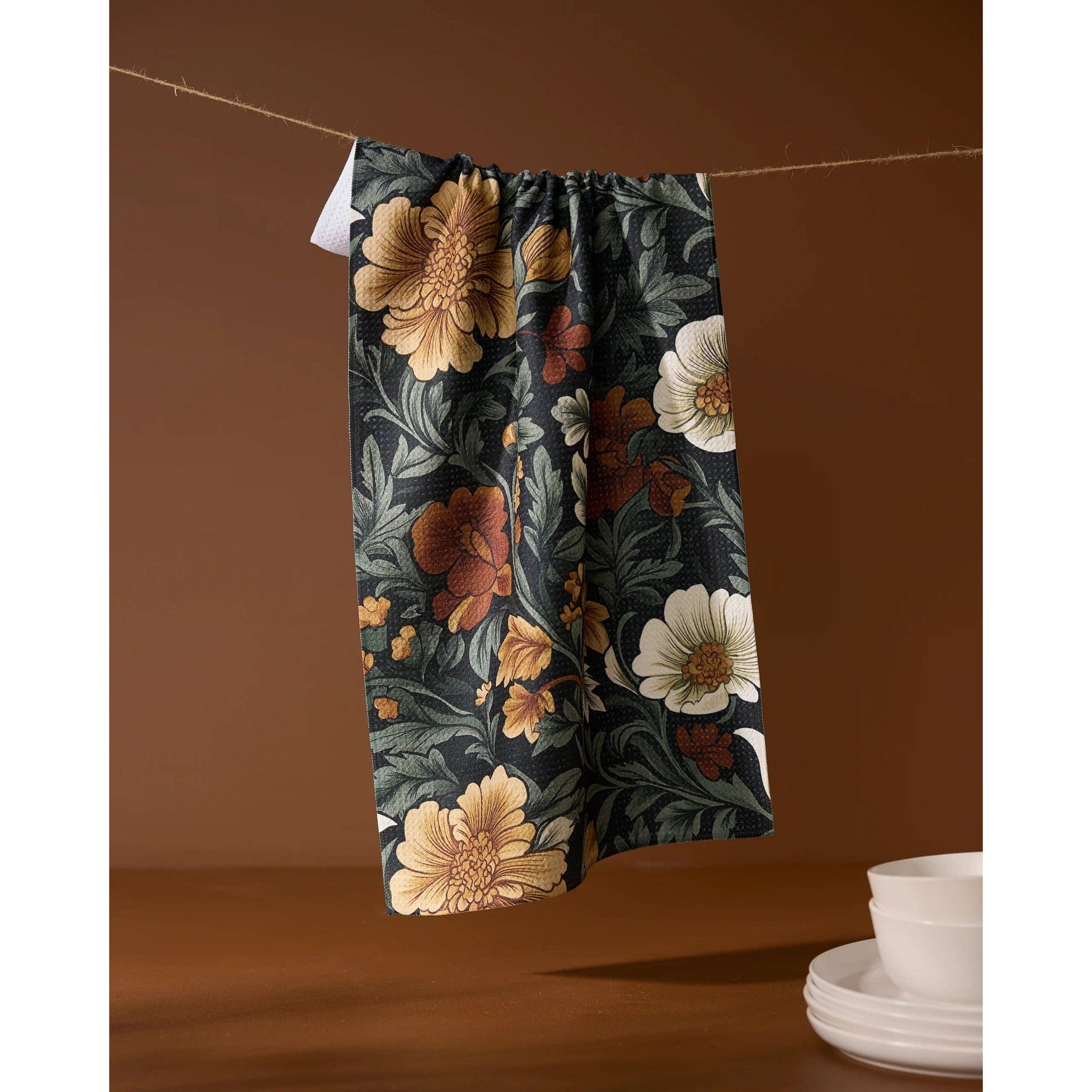 Geometry - Classic Floral Tea Towel