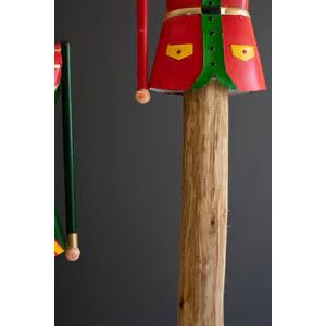 Painted Metal & Wood Nutcrackers