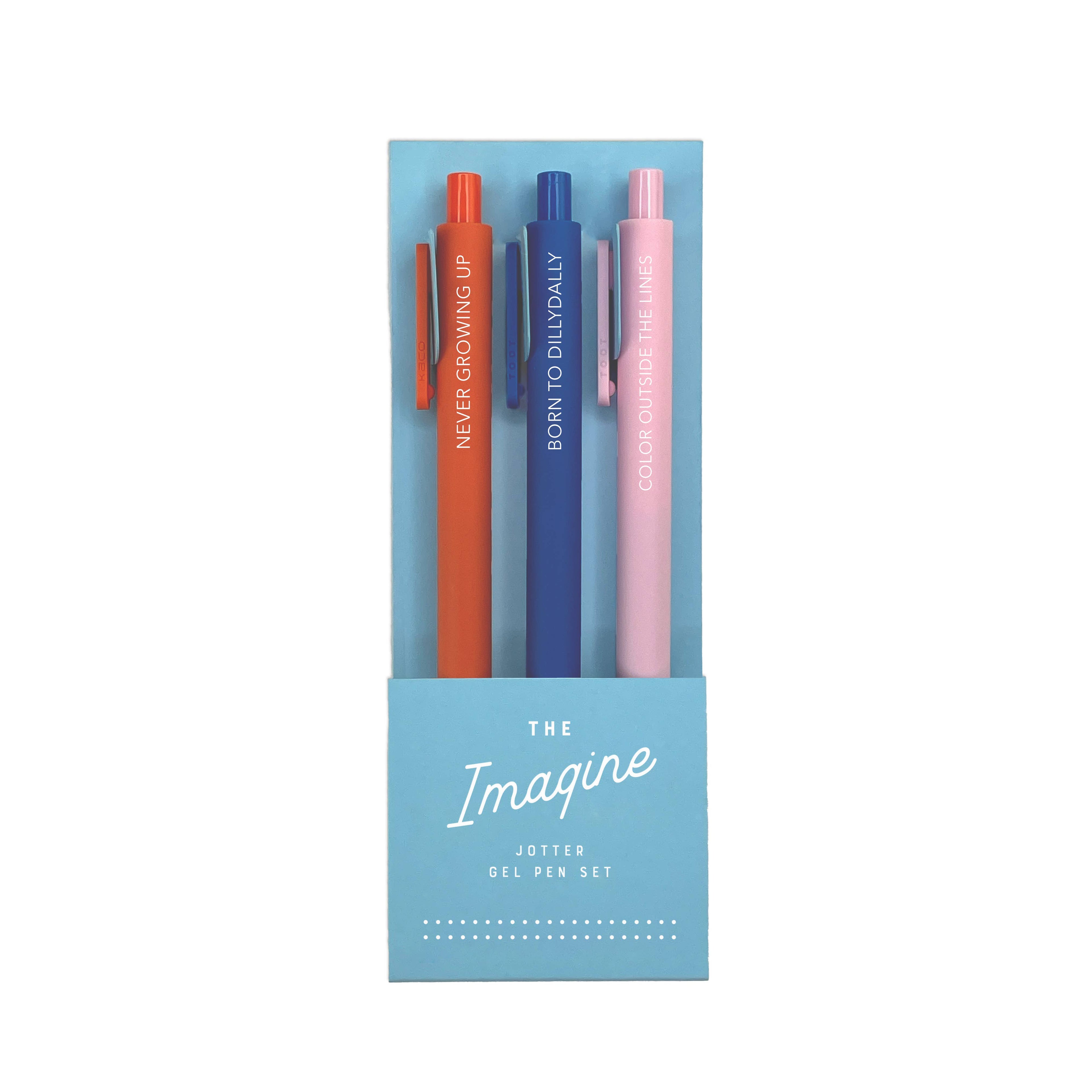 S/3 Gel Pens | Imagine Jotter Set