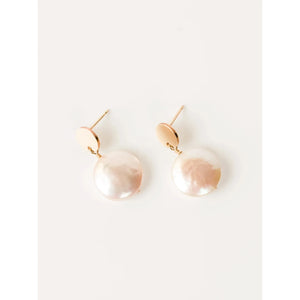 Coin Pearl Earrings