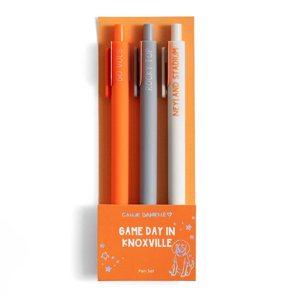 S/3 Gel Pens | Knoxville Football Game Day Jotter Set