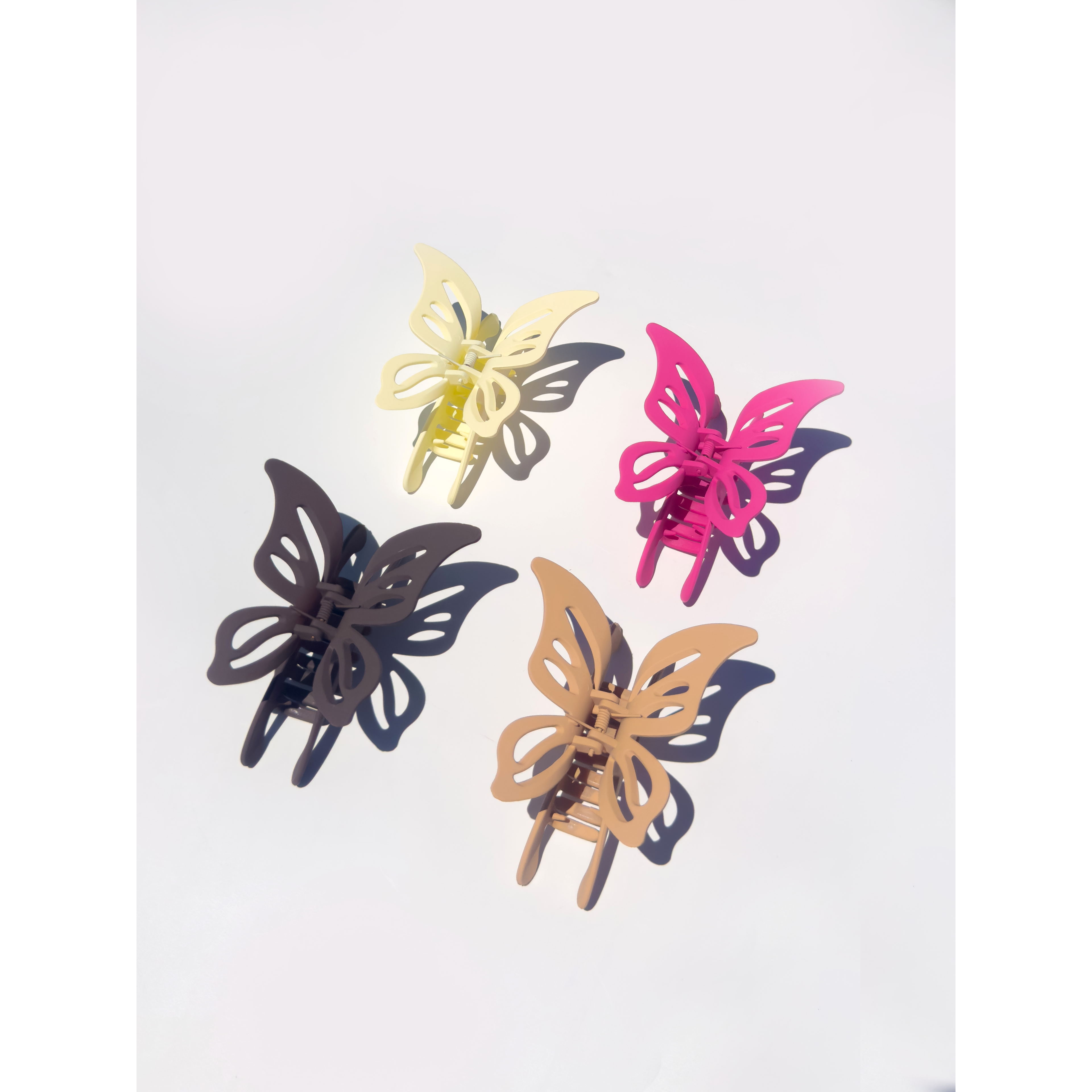 Matte Butterfly Hair Claw Clip | Tan