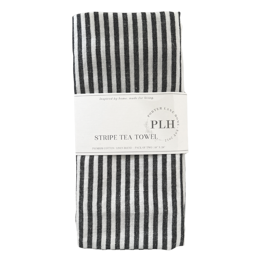 S/2 Stripe Tea Towel Set