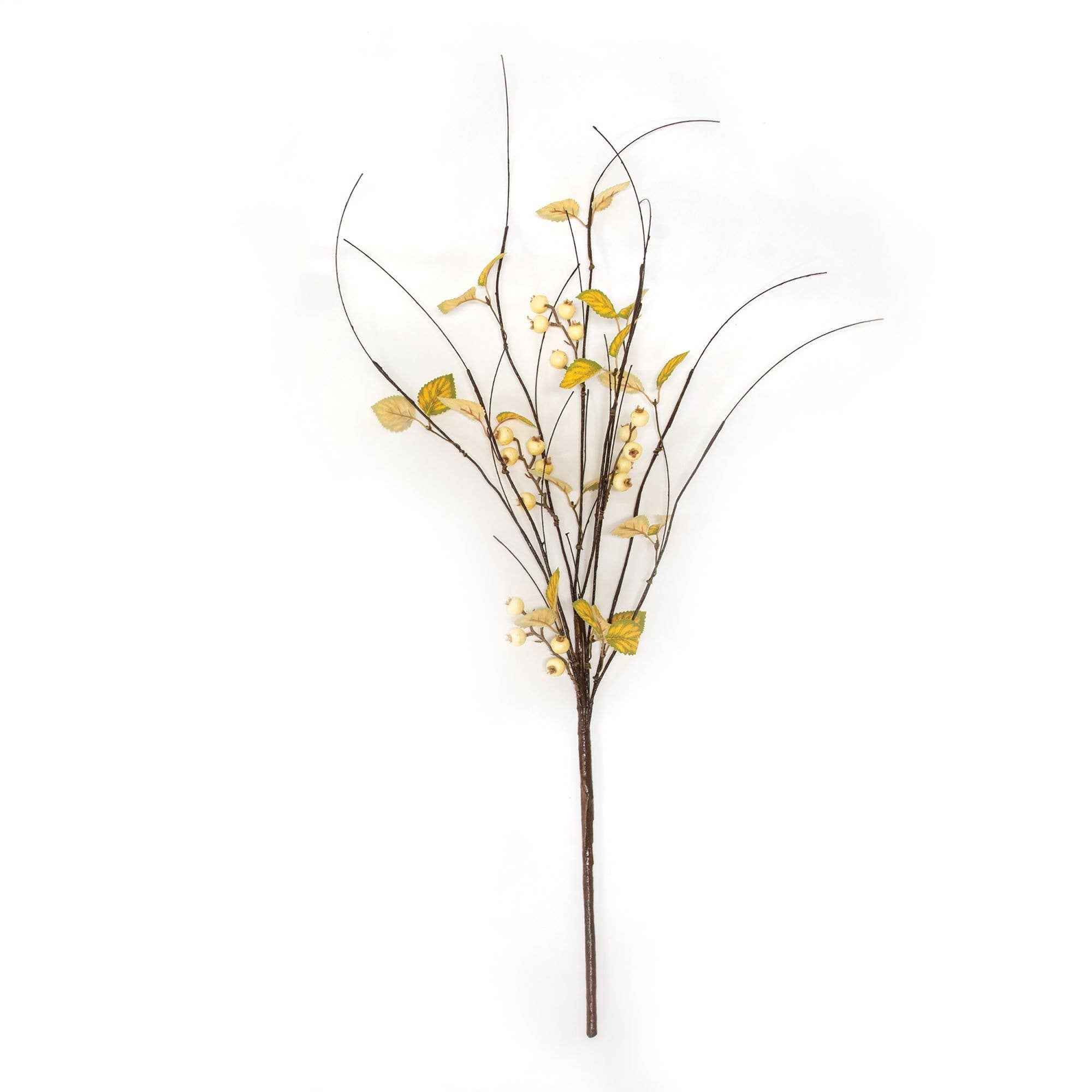 Golden Wave Leaves & Berry Branch