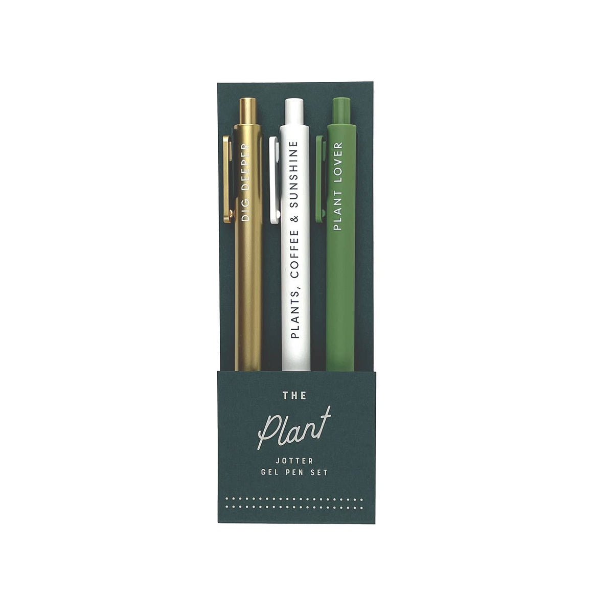 S/3 Gel Pens | Plant Lover Jotter Set