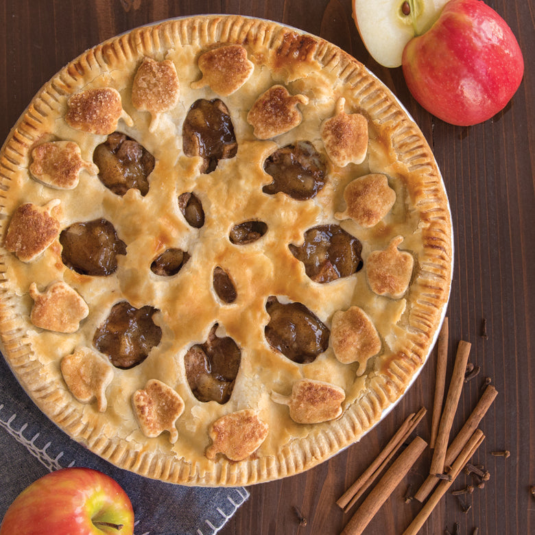 Leaves & Apples Reversible Pie Top Cutter