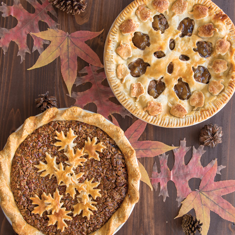 Leaves & Apples Reversible Pie Top Cutter
