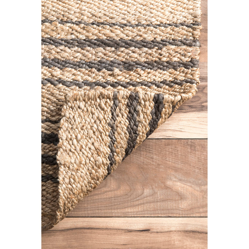 Hand Loomed Sandy Jute Area Rug