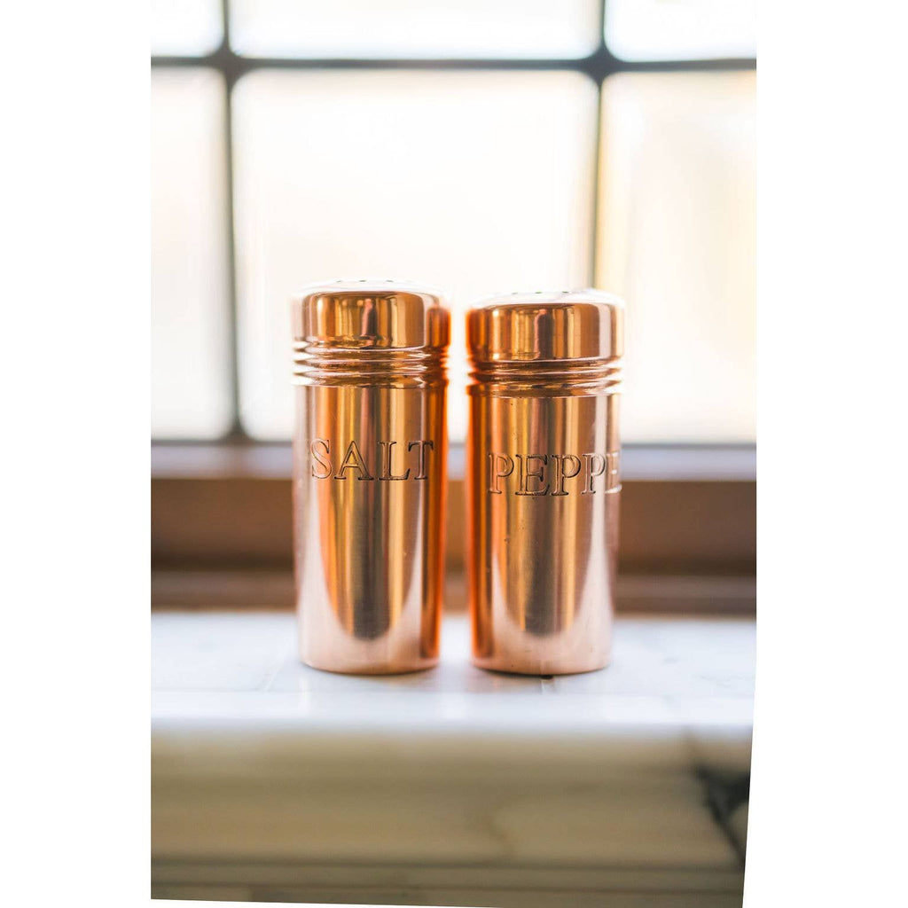 Copper Salt & Pepper Shakers