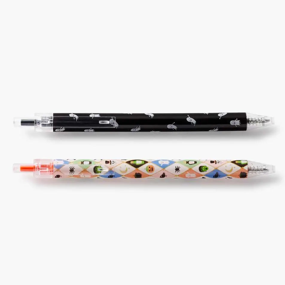 S/2 Halloween Argyle Gel Pens