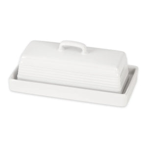 Stoneware Butter Dish | White