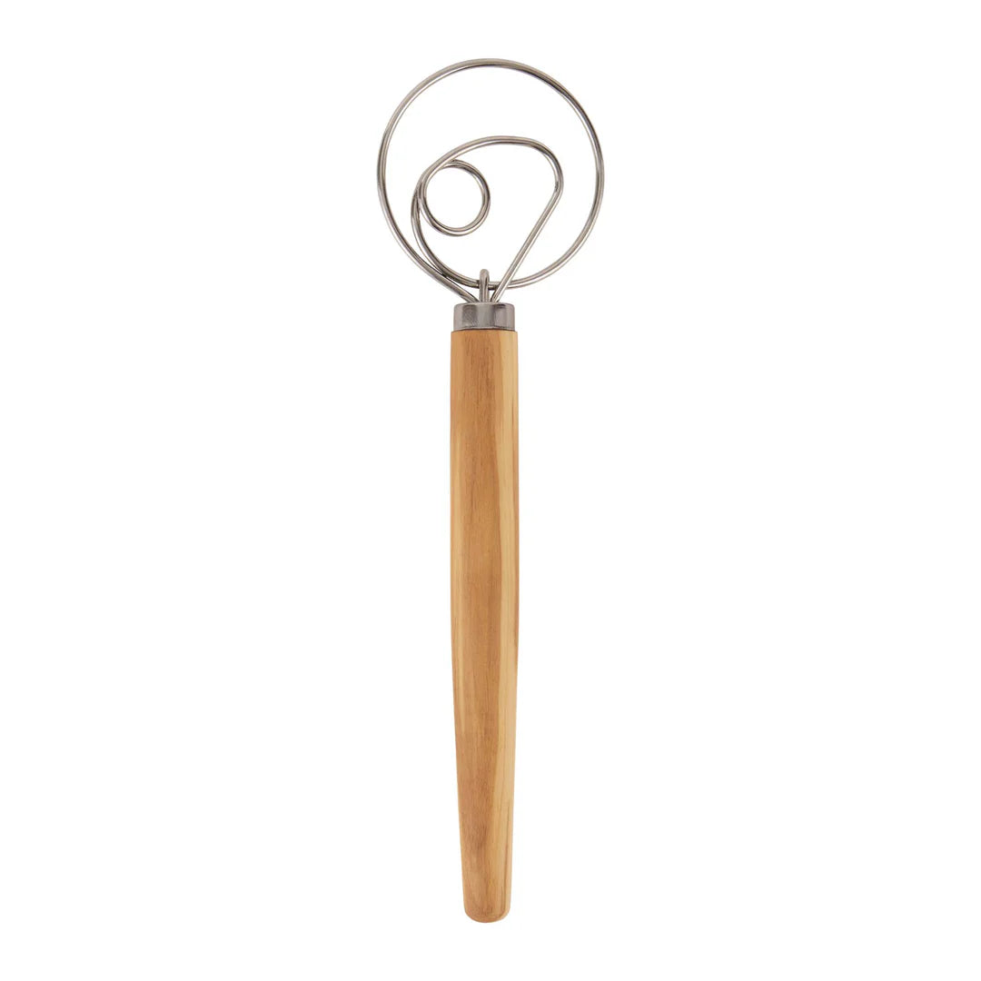 Olive Wood Swedish Dough Whisk