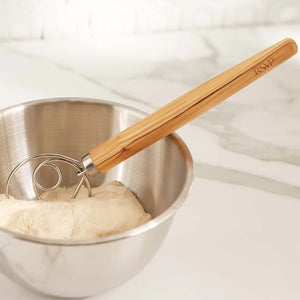 Olive Wood Swedish Dough Whisk