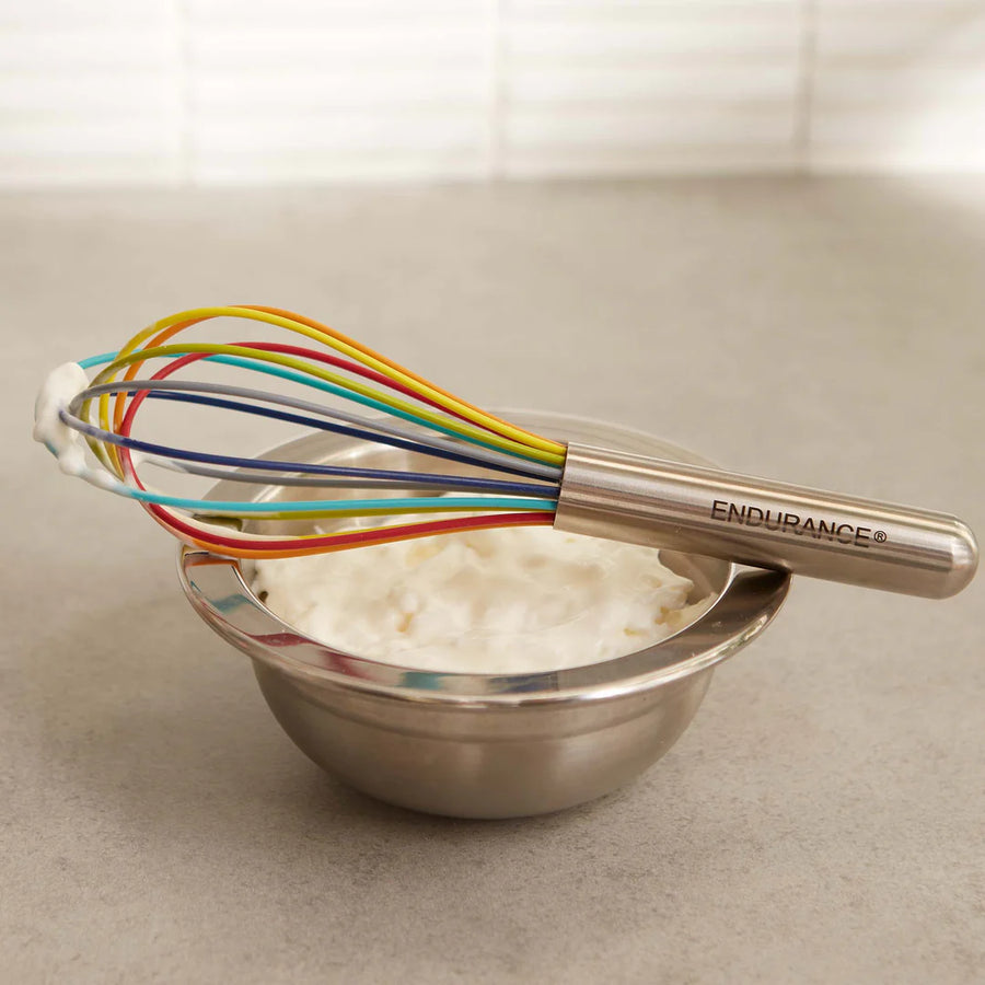 Rainbow Silicone Whisk | 8"