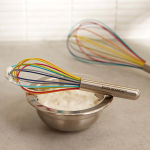 Rainbow Silicone Whisk | 8"