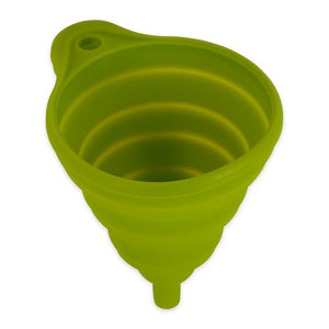 Collapsible Silicone Funnel | Green