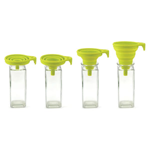 Collapsible Silicone Funnel | Green