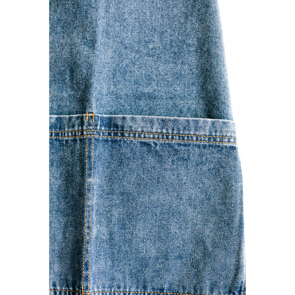 Washed Denim Apron | Dark Blue