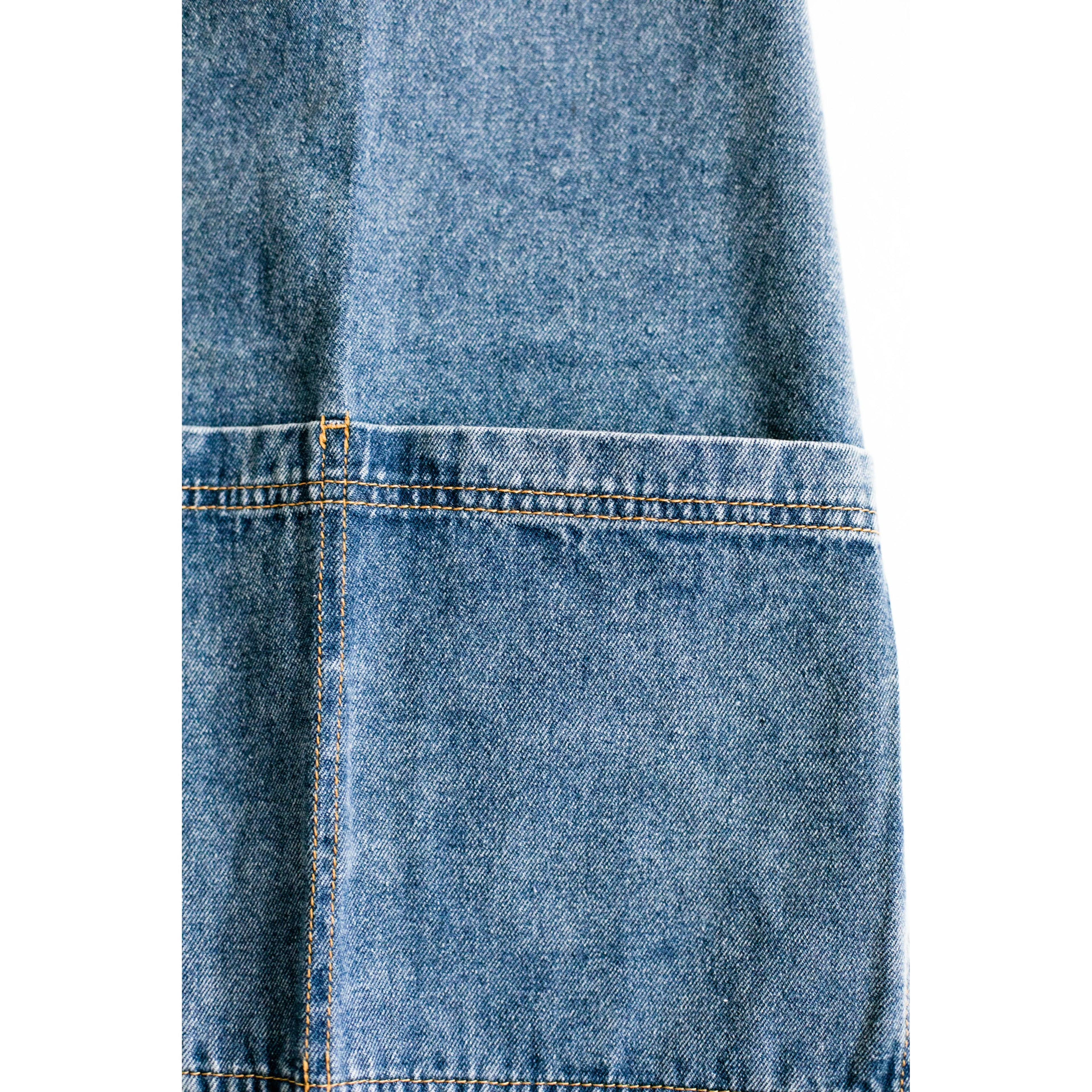 Washed Denim Apron | Dark Blue
