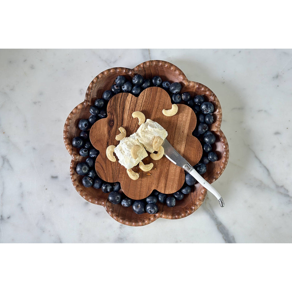 Vintage English Scalloped Bread Board