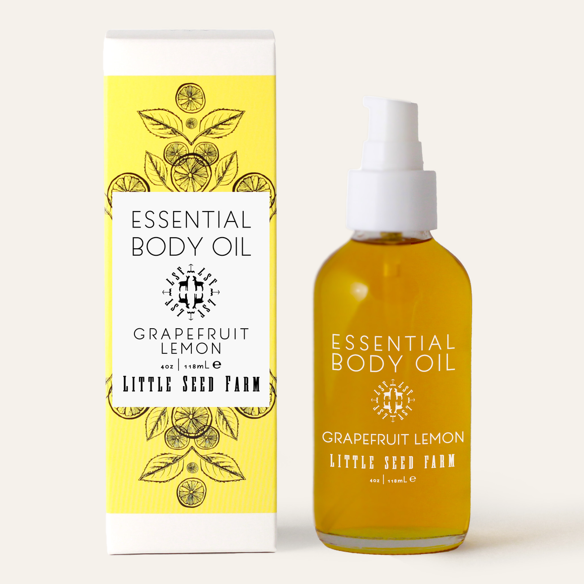 Little Seed Farm - Grapefruit Lemon Essential Body Oil - 4oz
