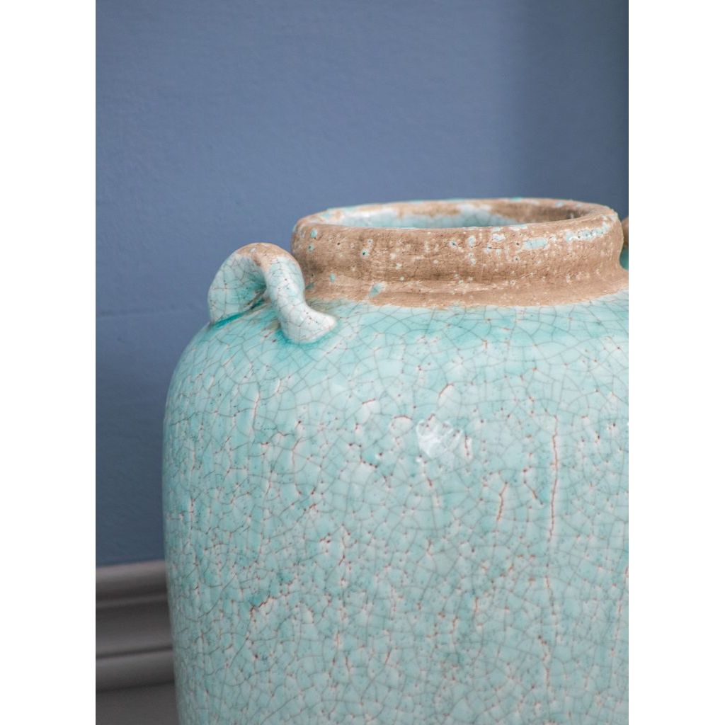 Turquoise Terracotta Vase