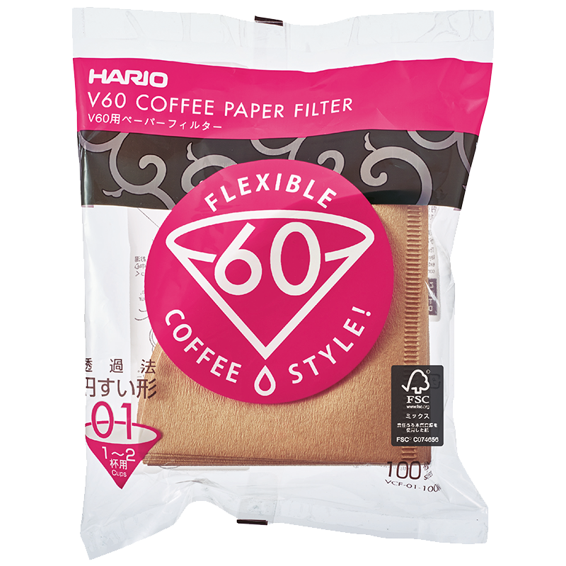V60 Paper Filters | Natural Brown 100 Sheets 02