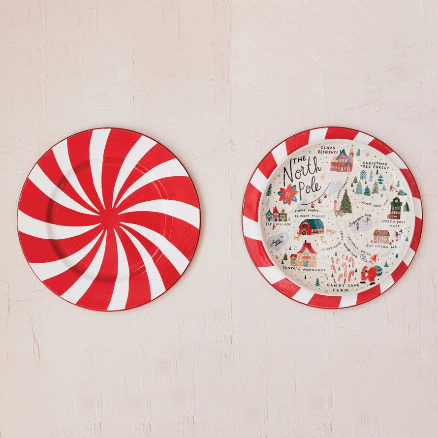 North Pole Stoneware Plate