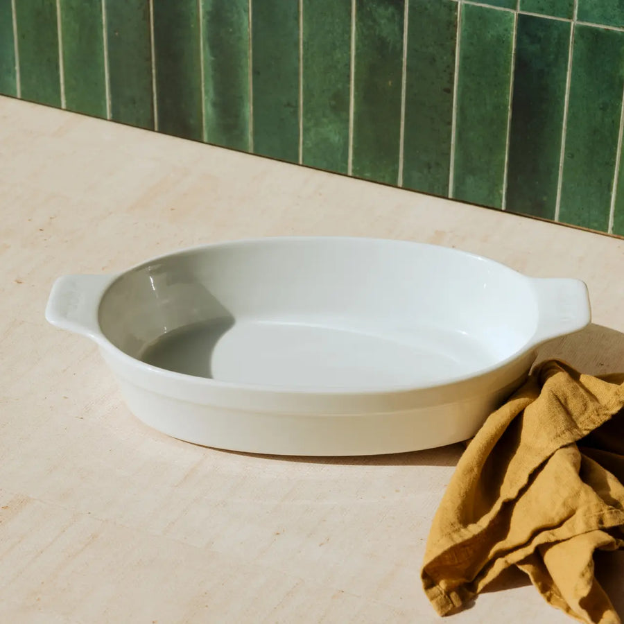 Oval Gratin Dish | White